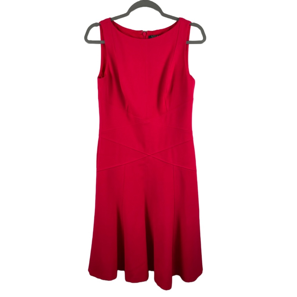LAUREN RALPH LAUREN DRESS | BRIGHT PINK | SIZE 6